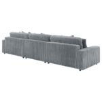 BLAINE UPHOLSTERED REVERSIBLE CHAISE SECTIONAL SOFA FOG - Image 8