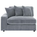 BLAINE UPHOLSTERED REVERSIBLE CHAISE SECTIONAL SOFA FOG - Image 10