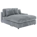 BLAINE UPHOLSTERED REVERSIBLE CHAISE SECTIONAL SOFA FOG - Image 10