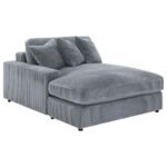 BLAINE UPHOLSTERED REVERSIBLE CHAISE SECTIONAL SOFA FOG - Image 11