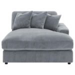 BLAINE UPHOLSTERED REVERSIBLE CHAISE SECTIONAL SOFA FOG - Image 12