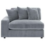 BLAINE UPHOLSTERED REVERSIBLE CHAISE SECTIONAL SOFA FOG - Image 16