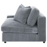 BLAINE UPHOLSTERED REVERSIBLE CHAISE SECTIONAL SOFA FOG - Image 17