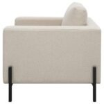 TILLY UPHOLSTERED TRACK ARM ACCENT CHAIR OATMEAL - Image 5