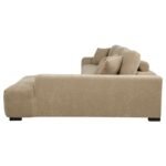 OCTAVIA UPHOLSTERED SECTIONAL CHAISE SOFA CAMEL - Image 6