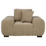 OCTAVIA UPHOLSTERED TRACK ARM ACCENT CHAIR CAMEL - Image 3