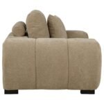 OCTAVIA UPHOLSTERED TRACK ARM ACCENT CHAIR CAMEL - Image 6