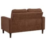 BOWEN II 3-PIECE FABRIC UPHOLSTERED TRACK ARM SOFA SET RUST - Image 9