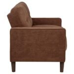 BOWEN II 3-PIECE FABRIC UPHOLSTERED TRACK ARM SOFA SET RUST - Image 10