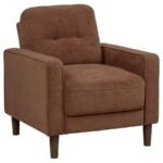 BOWEN II 3-PIECE FABRIC UPHOLSTERED TRACK ARM SOFA SET RUST - Image 11