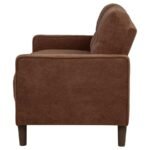BOWEN II FABRIC UPHOLSTERED TRACK ARM LOVESEAT RUST - Image 5