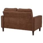 BOWEN II FABRIC UPHOLSTERED TRACK ARM LOVESEAT RUST - Image 7