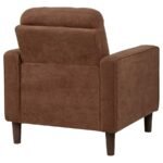 BOWEN II FABRIC UPHOLSTERED TRACK ARM ACCENT CHAIR RUST - Image 7