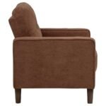 BOWEN II FABRIC UPHOLSTERED TRACK ARM ACCENT CHAIR RUST - Image 8