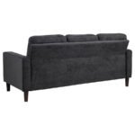 BOWEN II FABRIC UPHOLSTERED TRACK ARM SOFA STEEL GREY - Image 6