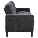 BOWEN II FABRIC UPHOLSTERED TRACK ARM SOFA STEEL GREY - Image 8