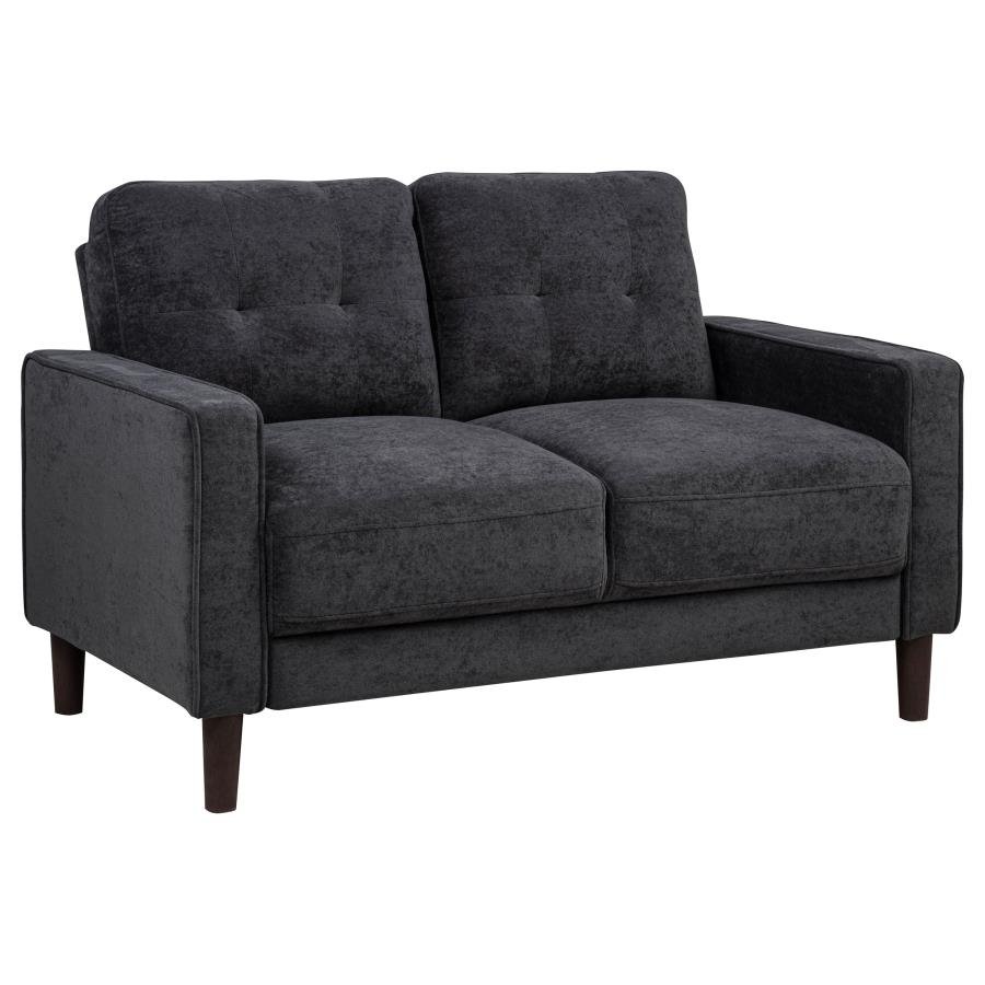 509982_02x900.jpg BOWEN II FABRIC UPHOLSTERED TRACK ARM LOVESEAT STEEL GREY - Image 1