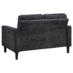 BOWEN II FABRIC UPHOLSTERED TRACK ARM LOVESEAT STEEL GREY - Image 6
