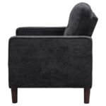 BOWEN II FABRIC UPHOLSTERED TRACK ARM CHAIR STEEL GREY - Image 5