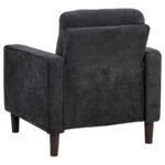 BOWEN II FABRIC UPHOLSTERED TRACK ARM CHAIR STEEL GREY - Image 6
