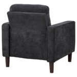 BOWEN II FABRIC UPHOLSTERED TRACK ARM CHAIR STEEL GREY - Image 7