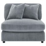 BLAINE UPHOLSTERED ARMLESS CHAIR FOG - Image 3