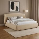 Sandro Chenille Fabric Upholstered Bed - Image 2