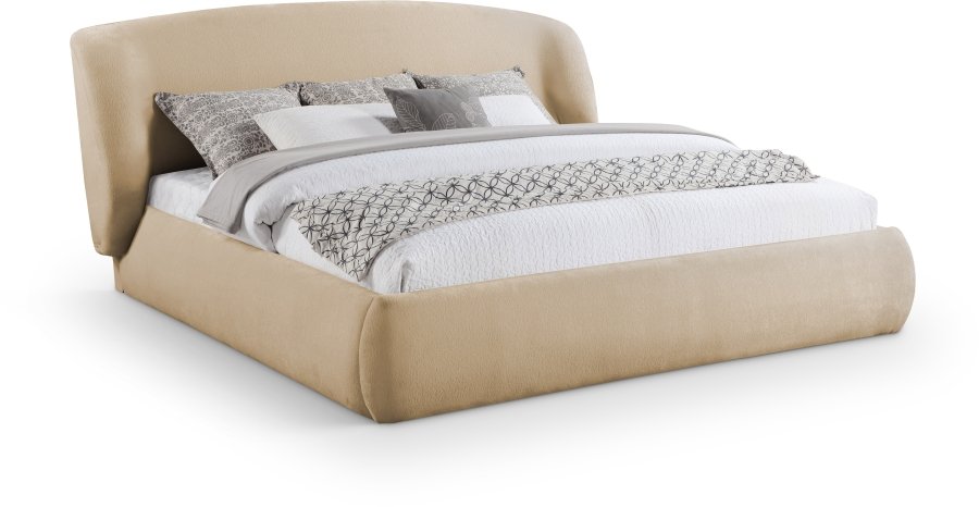 51048.jpg Sandro Chenille Fabric Upholstered Bed - Image 1