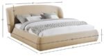Sandro Chenille Fabric Upholstered Bed - Image 6