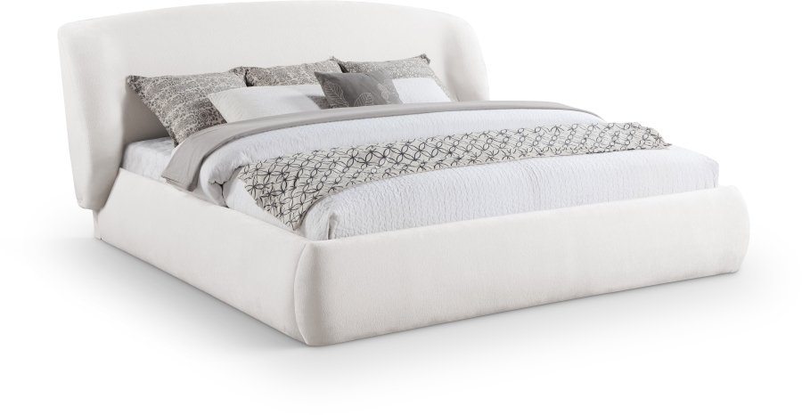 51058.jpg Sandro Chenille Fabric Upholstered Bed - Image 1