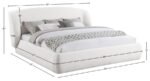 Sandro Chenille Fabric Upholstered Bed - Image 6