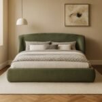 Sandro Chenille Fabric Upholstered Bed - Image 2