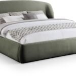 Sandro Chenille Fabric Upholstered Bed