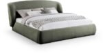 Sandro Chenille Fabric Upholstered Bed