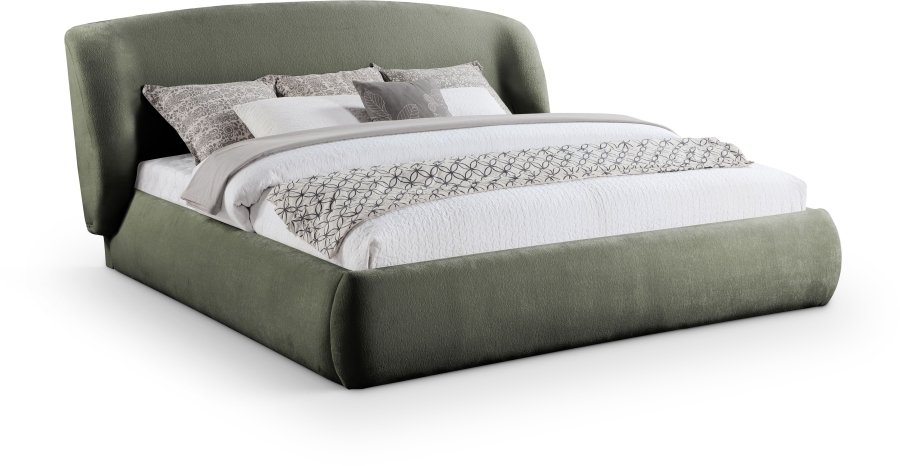 51063.jpg Sandro Chenille Fabric Upholstered Bed - Image 1