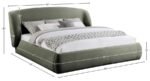 Sandro Chenille Fabric Upholstered Bed - Image 6