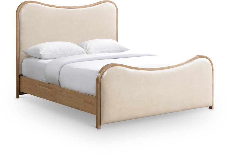 51073.jpg Arvada Vegan Leather Upholstered Bed - Image 1