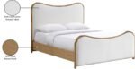 Arvada Linen Textured Fabric Upholstered Bed - Image 8