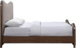 Arvada Linen Textured Fabric Upholstered Bed - Image 3