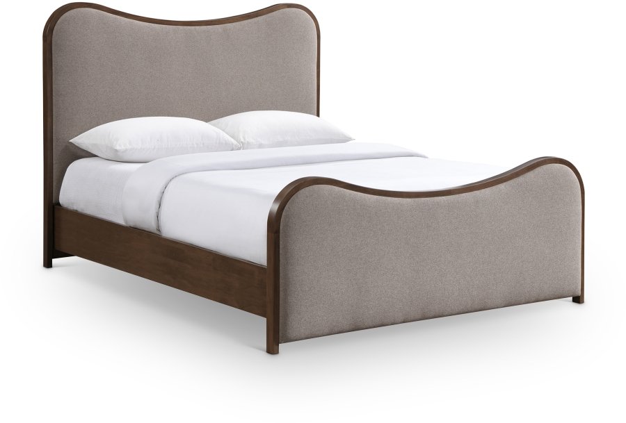 51093.jpg Arvada Linen Textured Fabric Upholstered Bed - Image 1