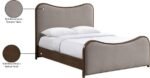 Arvada Linen Textured Fabric Upholstered Bed - Image 8