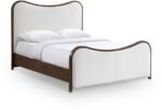 Arvada Linen Textured Fabric Upholstered Bed