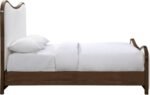 Arvada Linen Textured Fabric Upholstered Bed - Image 3