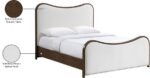 Arvada Linen Textured Fabric Upholstered Bed - Image 8
