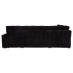 DEVONSHIRE SLEEPER SECTIONAL SOFA STORAGE CHAISE BLACK - Image 7