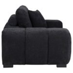 OCTAVIA UPHOLSTERED TRACK ARM ACCENT CHAIR BLACK - Image 6