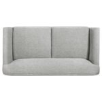 VAUGHN 3-PIECE FABRIC UPHOLSTERED FLARED ARM SOFA SET GREY - Image 10