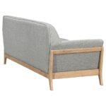 VAUGHN FABRIC UPHOLSTERED FLARED ARM SOFA GREY - Image 7