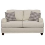 GLENN 3-PIECE UPHOLSTERED SOFA SET LIGHT GREY AND GREY - Image 8