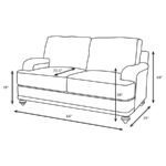 GLENN 3-PIECE UPHOLSTERED SOFA SET LIGHT GREY AND GREY - Image 15